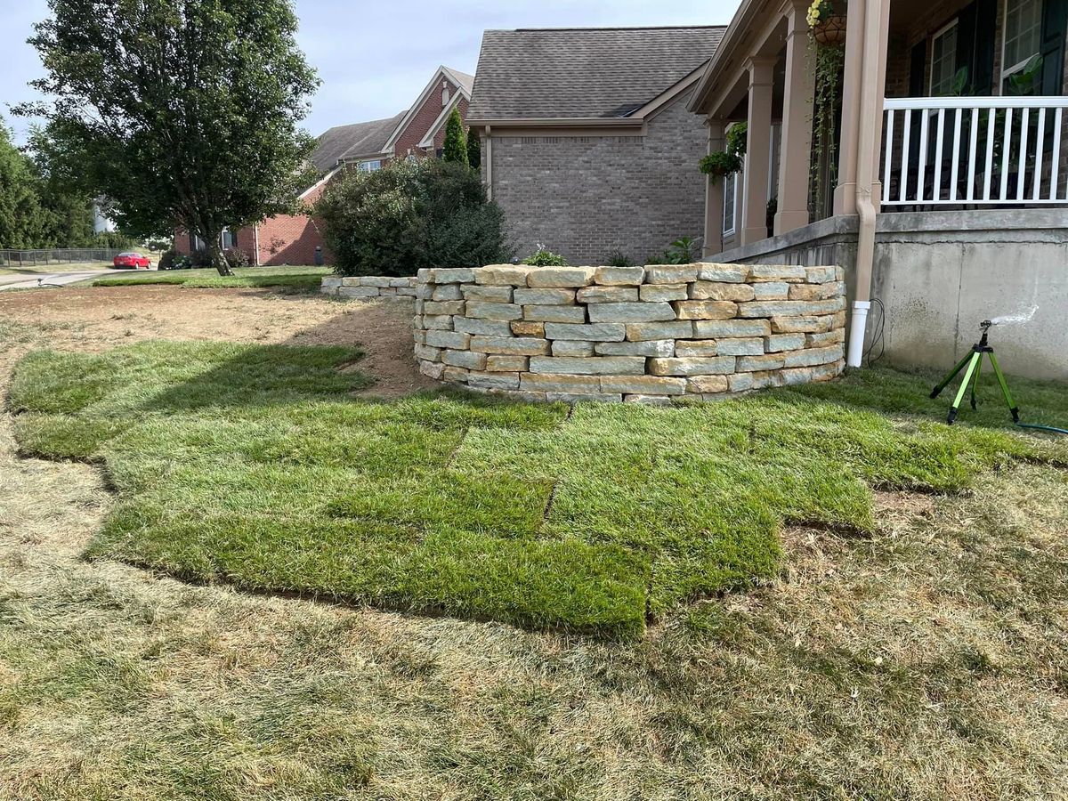 Sod Installation for Patterson Excavation in Dry Ridge, KY