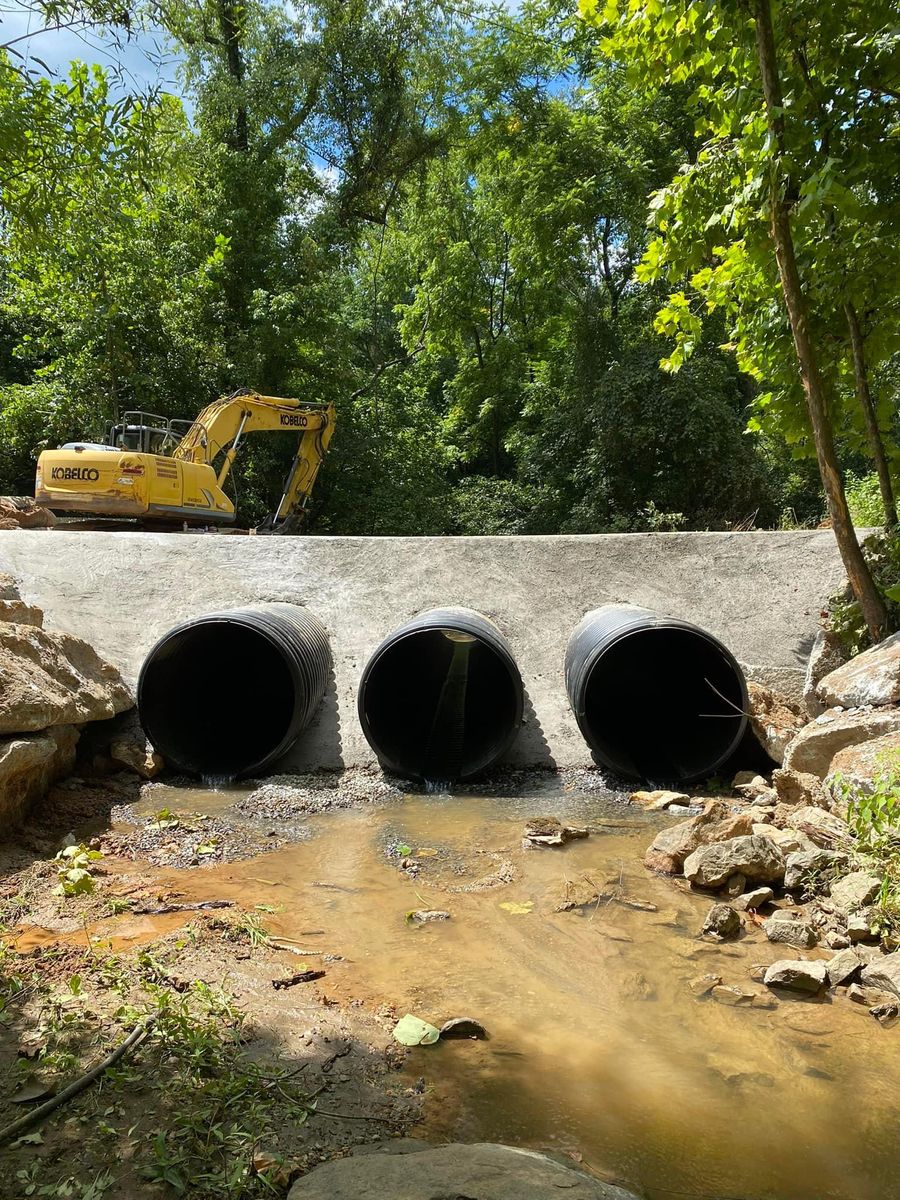 Road work for Lanier Excavating LLC in Bedford County, VA