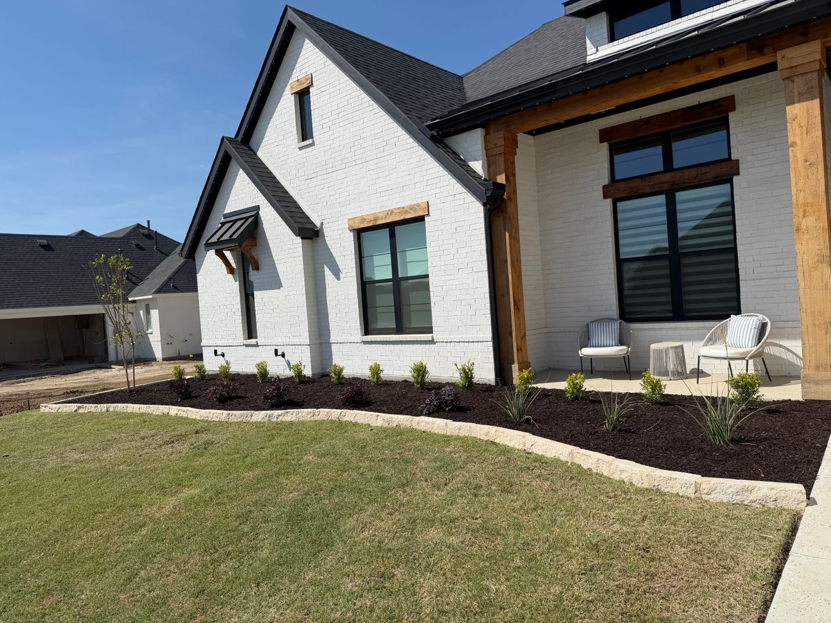 Mulch Installation for Landscape Legends in Roanoke, TX