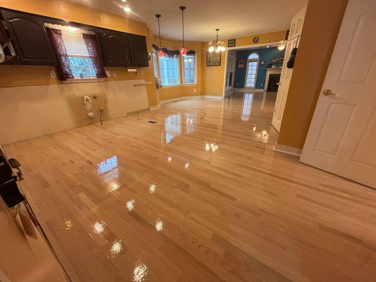 Refinishing hardwood flooring for Jason Tench Flooring LLC in Richmond, VA