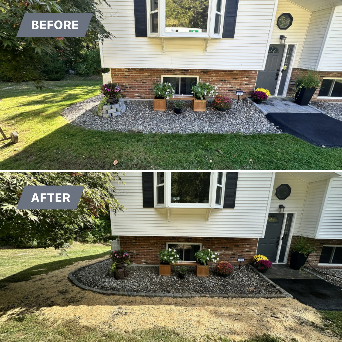 Landscaping installation for NK Landscaping LLC in Dutchess County, NY