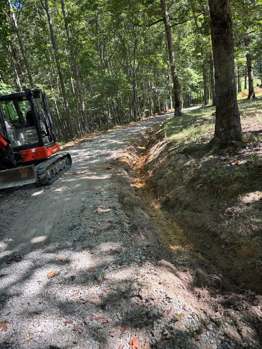 Drainage Installation for TD Dirtworks in Tracy City, TN
