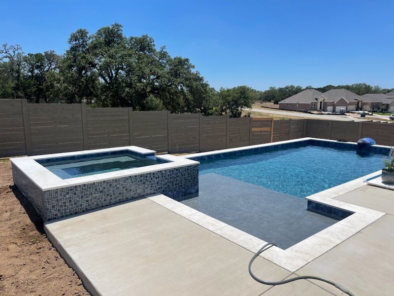 Residential Pool New Construction for JV Pool & Associates in San Antonio, TX