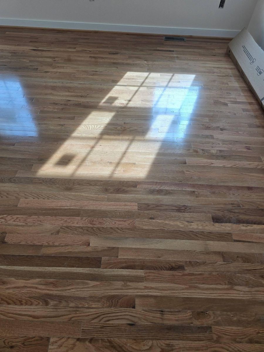 Refinishing hardwood flooring for Jason Tench Flooring LLC in Richmond, VA