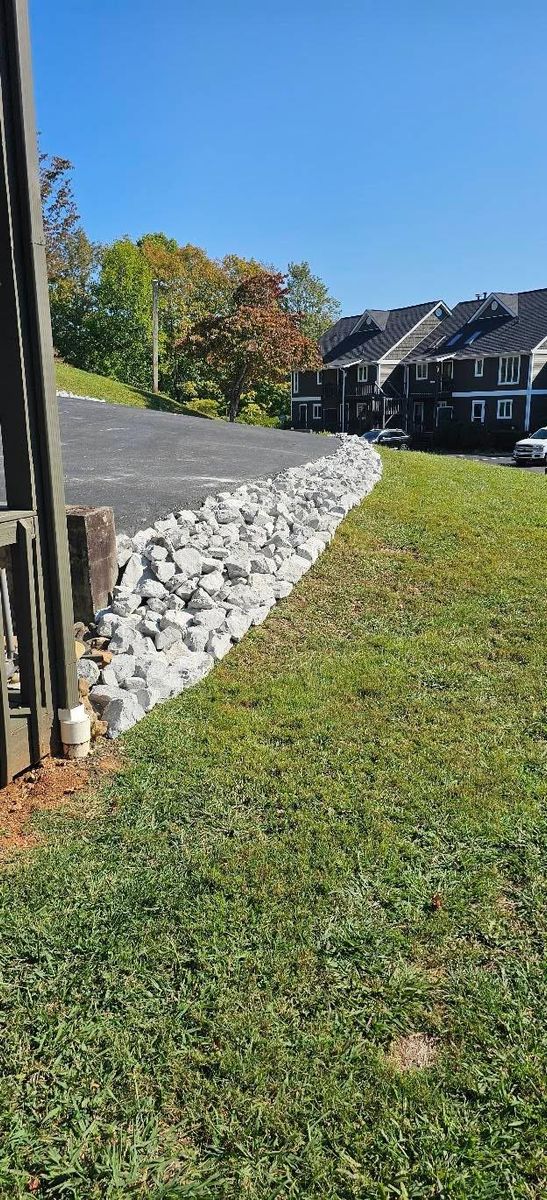 Rip Rap for Restoration Shoreline Norris Lake Rip Rap in Norris Lake, TN