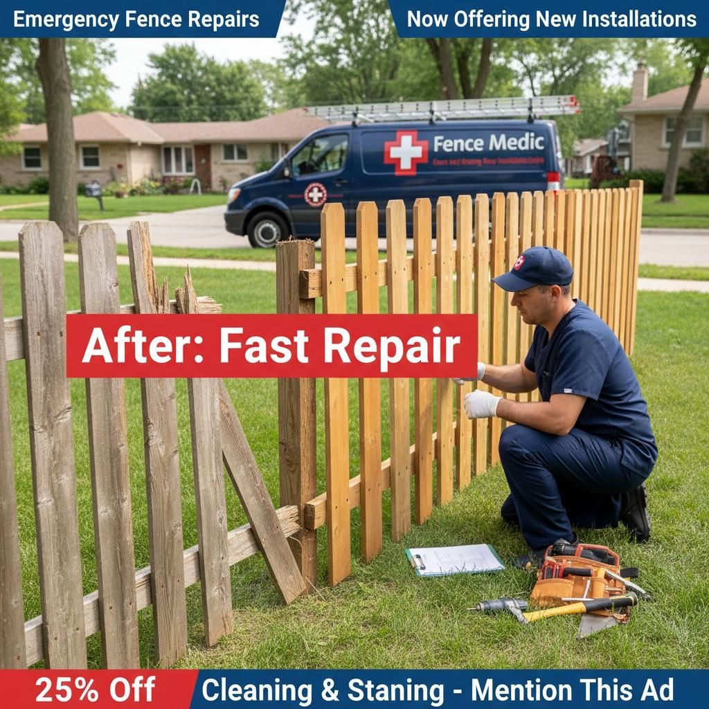 Fence Repair for Fence Medic in Arlington Heights, IL