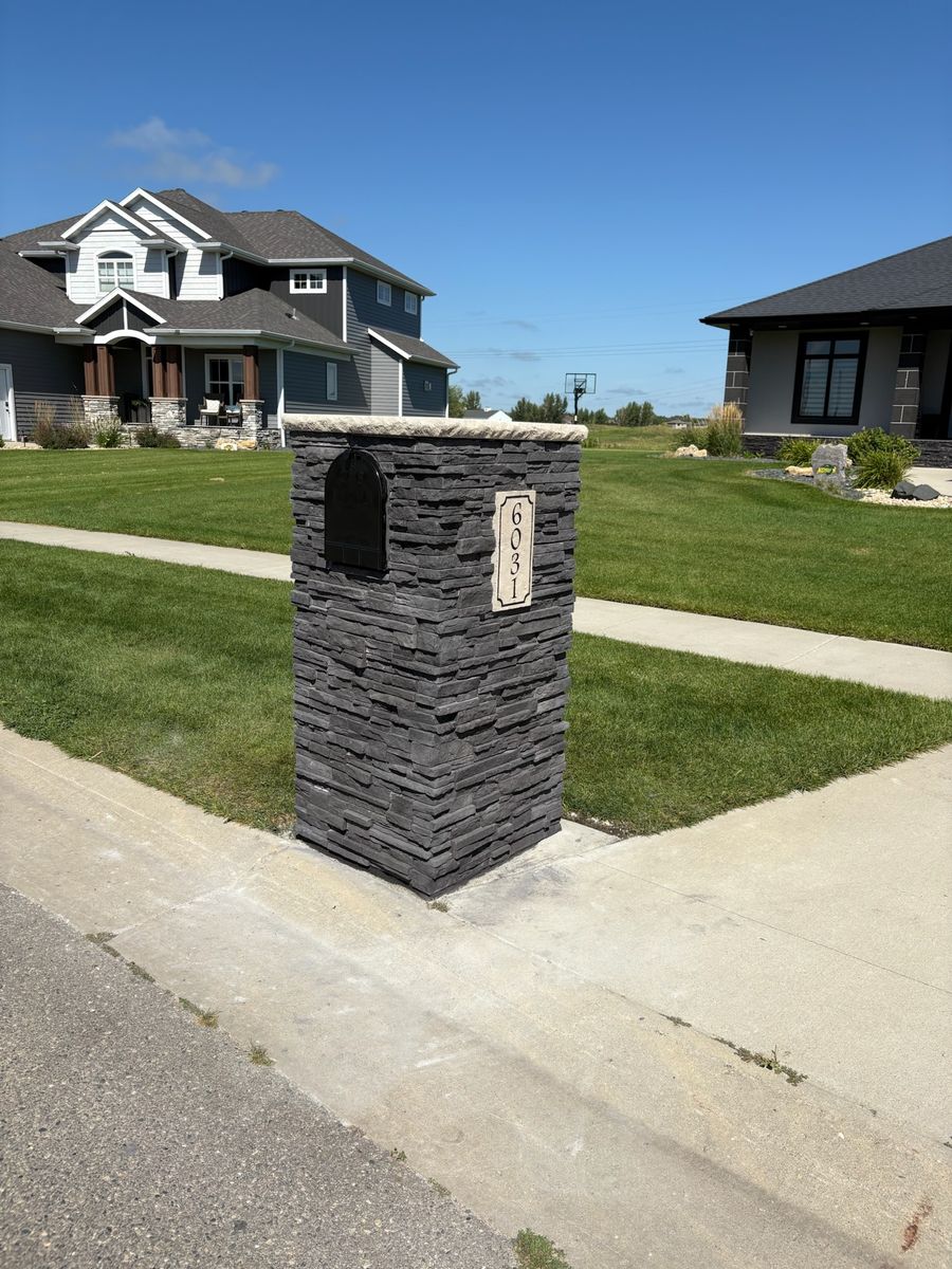 Mailboxes for Elite Fire & Stoneworks in Hawley, MN