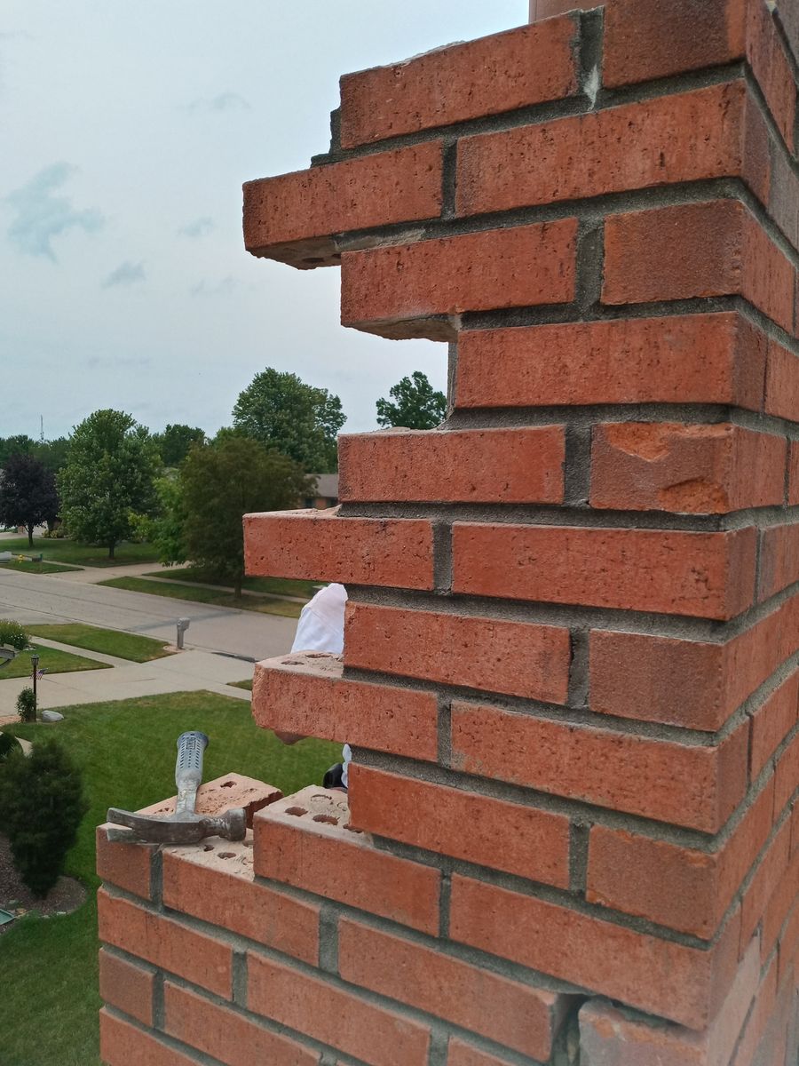 Chimney flashing for Precious Roofing in Madeira, OH