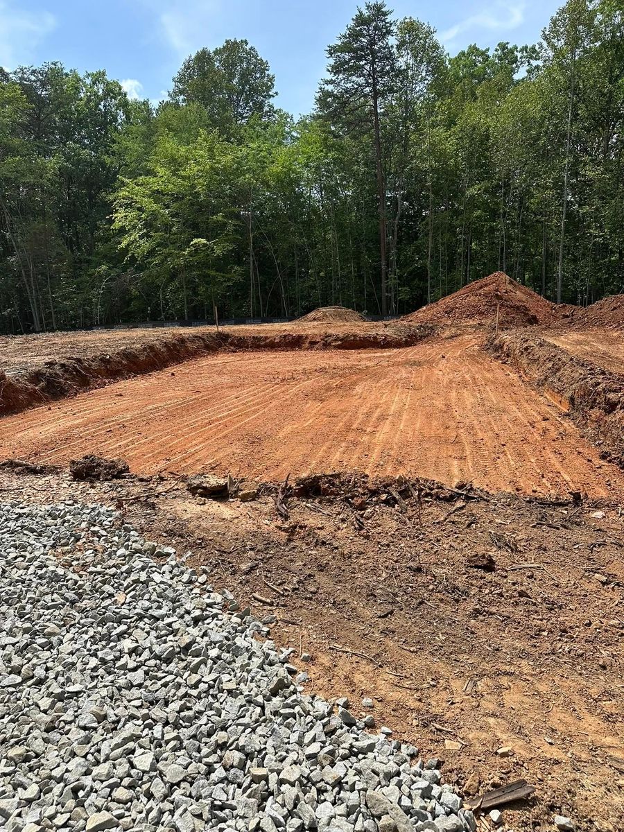 Grading for G. White Construction, LLC in Orange, VA