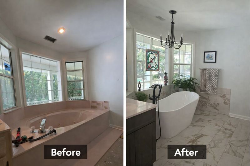 Bathroom Renovation for Bomar Construction  in Olive Branch, MS