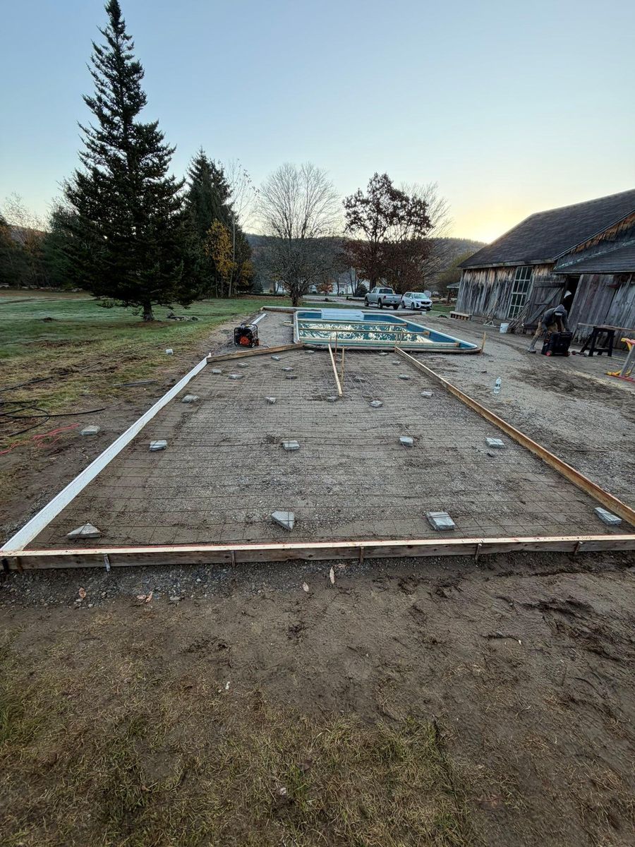 Concrete for Graham & Schriner Construction in Hinsdale, NH