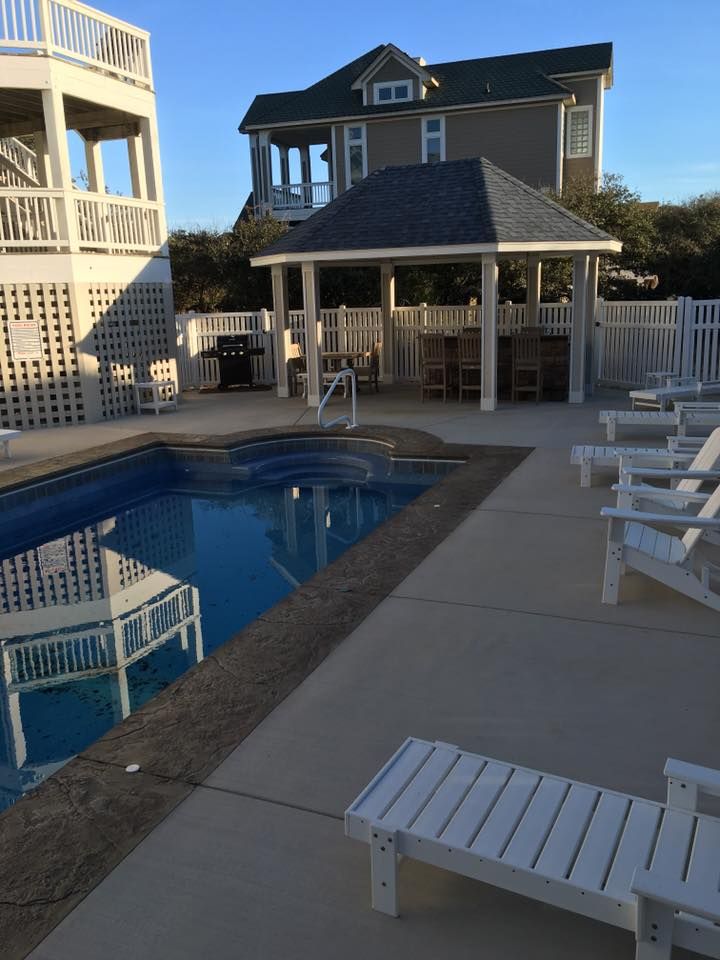 Pool Decks for Musick Concrete Services in Kitty Hawk, NC