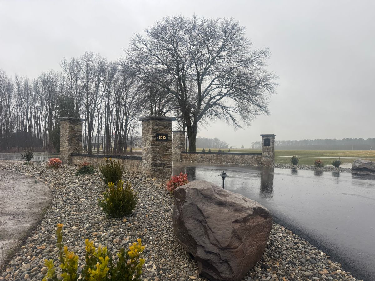 Natural Stone Hardscape for Broker Post Ground Crew in Sussex County, DE