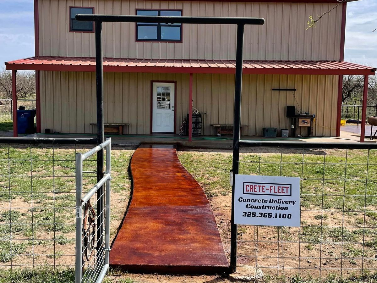 Concrete Staining for Crete-Fleet in Abilene, TX