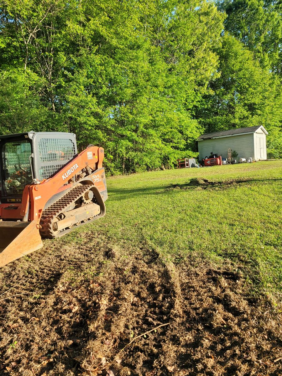 Land Grading for Bobcat Bob in Clermont, GA