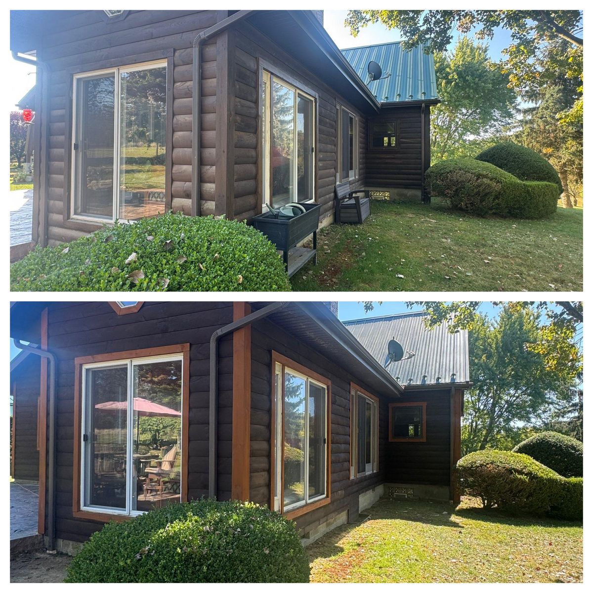 Wash & Stain for Artisan Log USA in Pittsburgh, PA