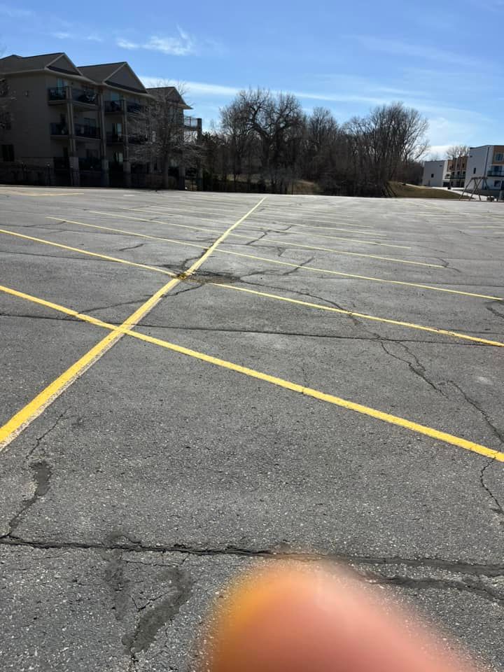 Line Striping for Midwest Line Striping LLC in Spirit Lake, IA