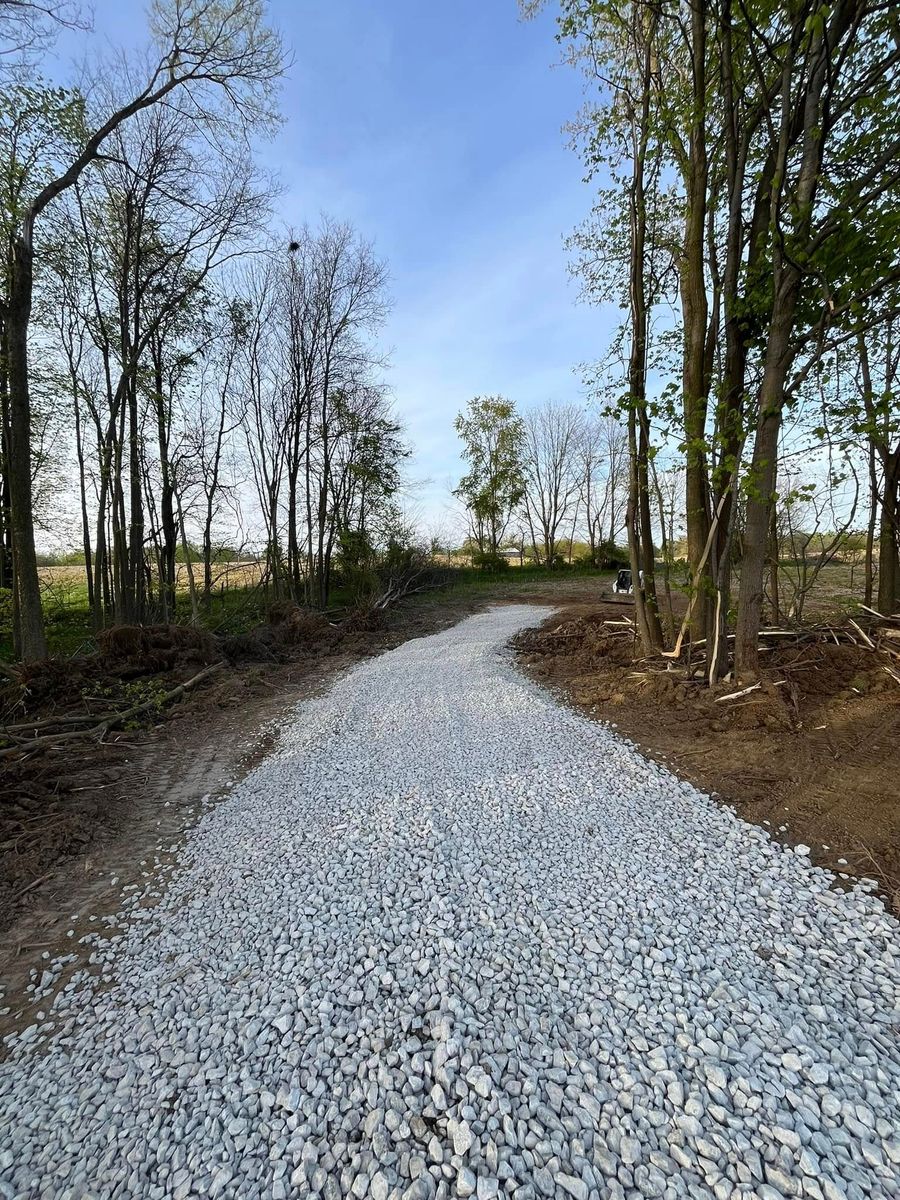 Driveway Construction for KW Earthworks in Connersville, IN