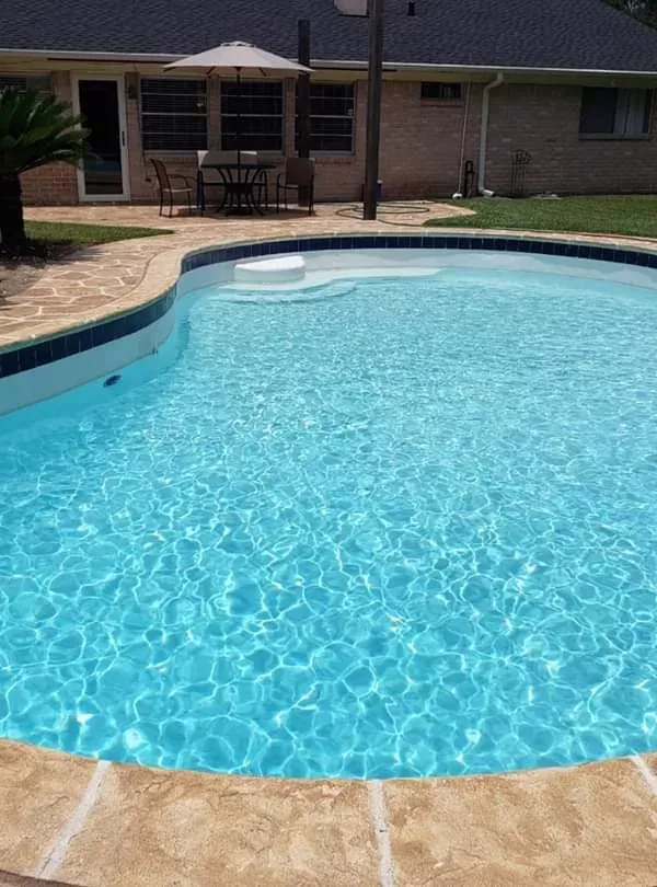 Pool & Patio Restoration for Texas Curb N Borders in Houston, TX