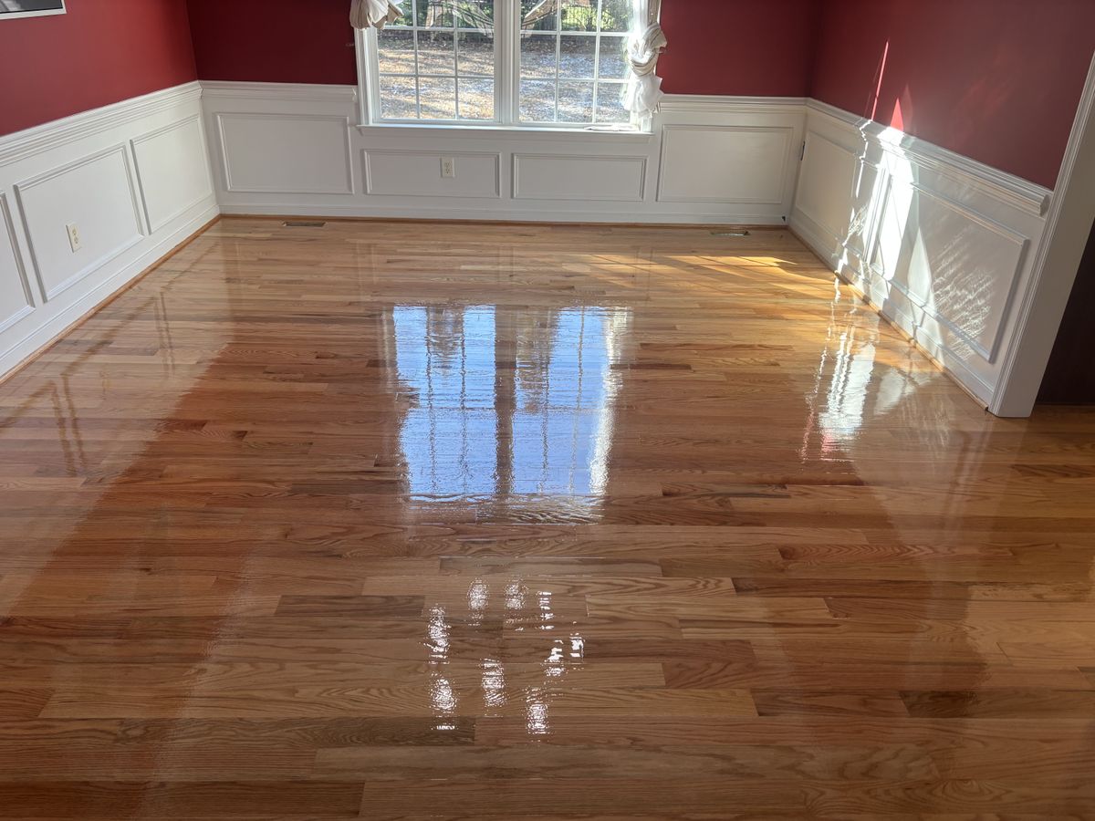 Refinishing hardwood flooring for Jason Tench Flooring LLC in Richmond, VA