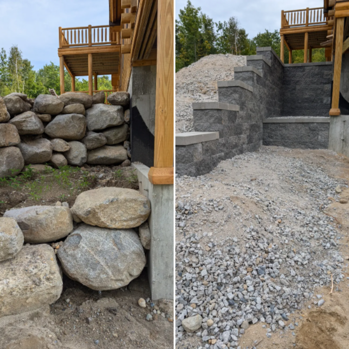 Hardscapes for Krahn Excavation in Oxford County, ME