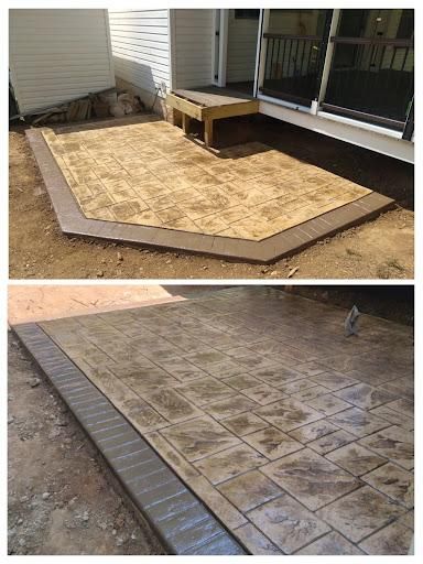 Stamped Concrete Installation for OBH Concrete LLC in Lusby, MD