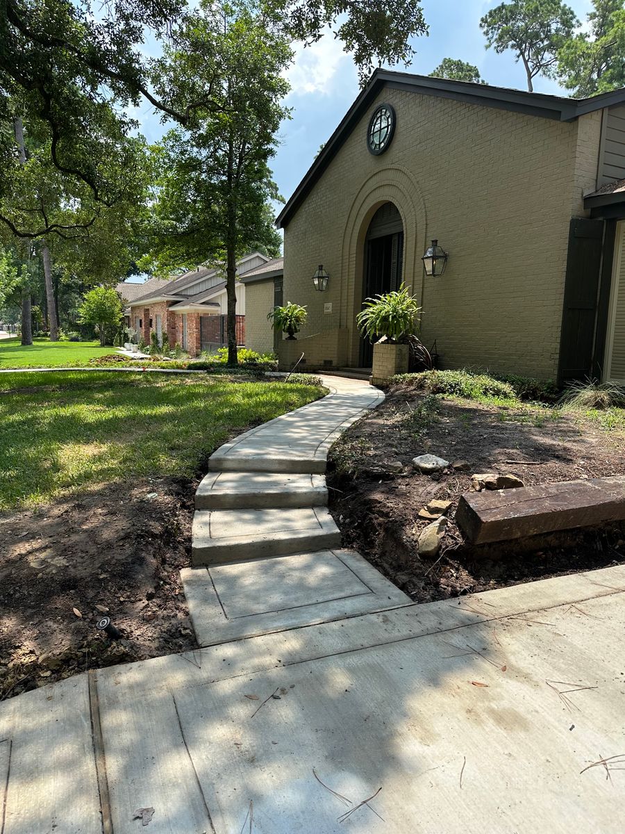 Walkways for BigTex Concrete Construction in Houston, TX