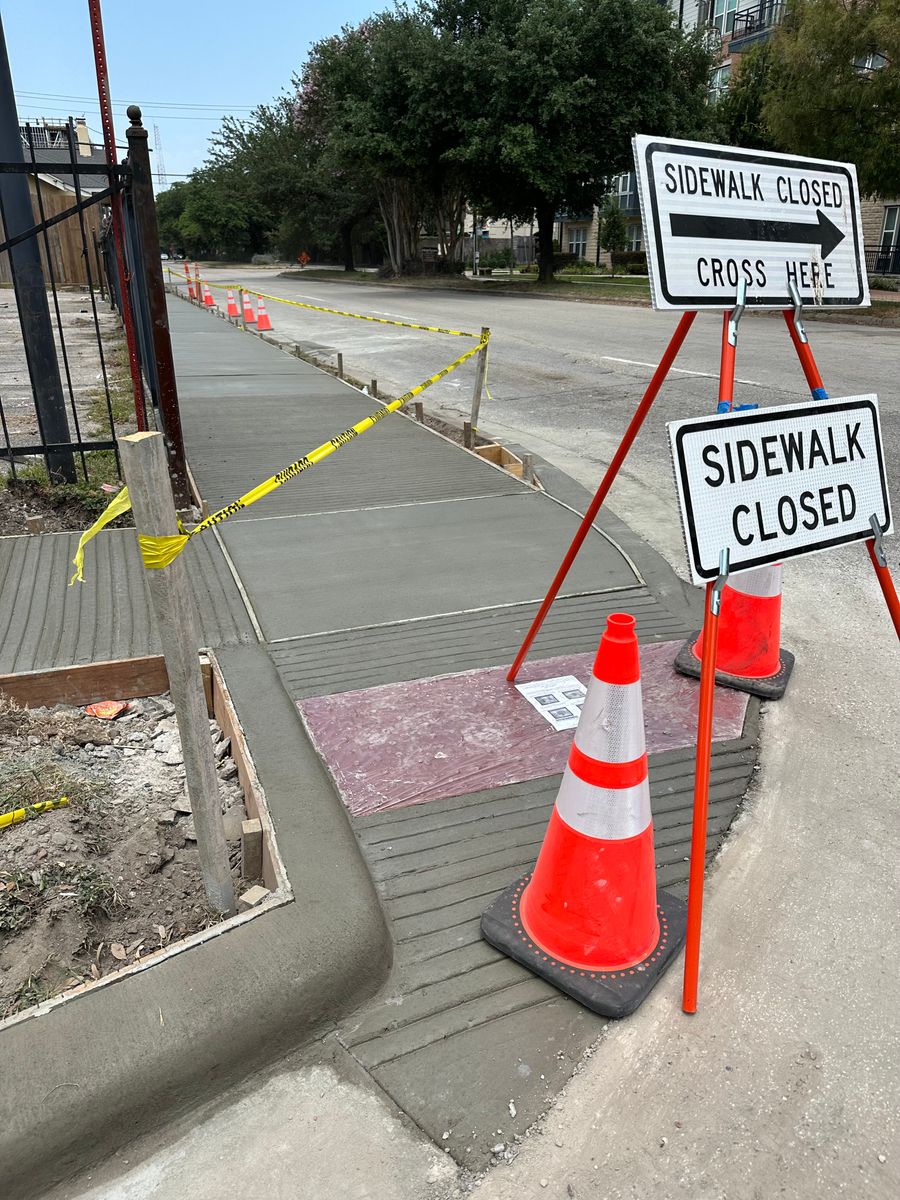 Walkways for BigTex Concrete Construction in Houston, TX
