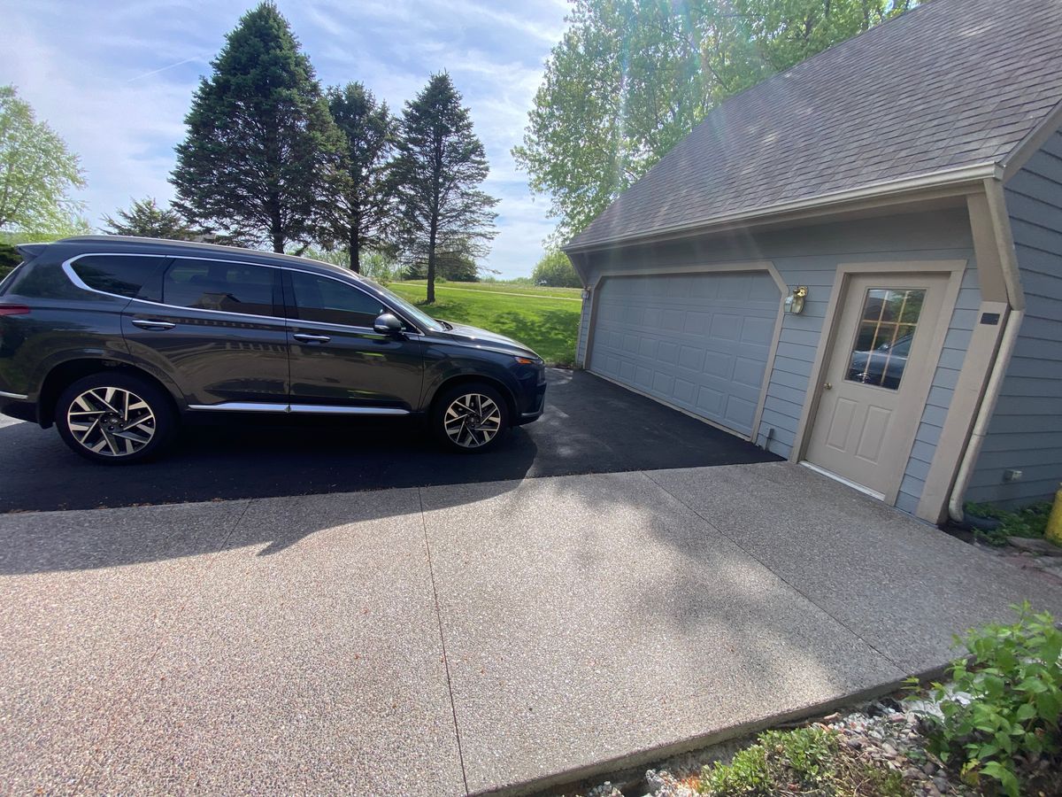Driveway Install for TDC Excavating in Dubuque, IA