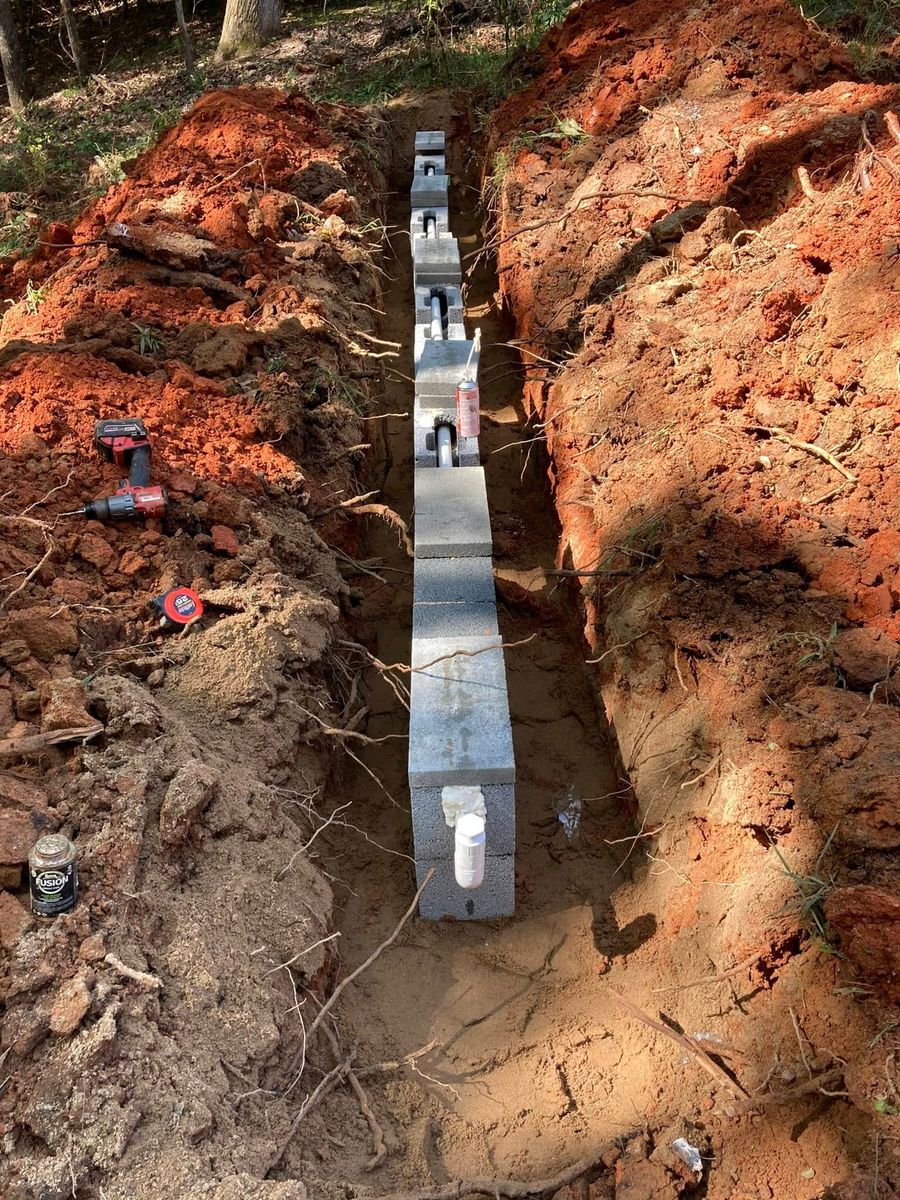 Septic Tank Installation for Williams Excavating in Statesville, NC