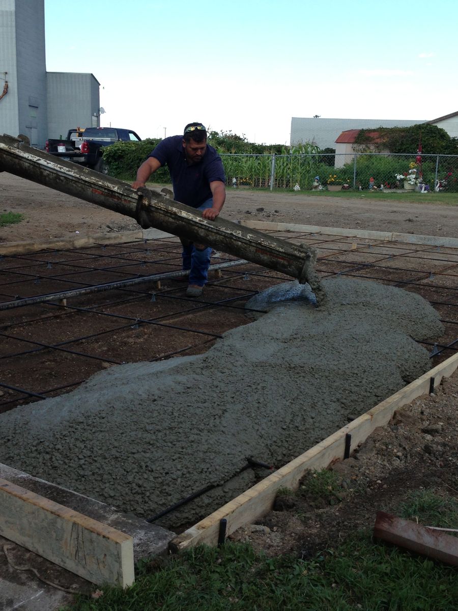 Concrete Installation for J Gomez Construction LLC in Grand Forks, ND