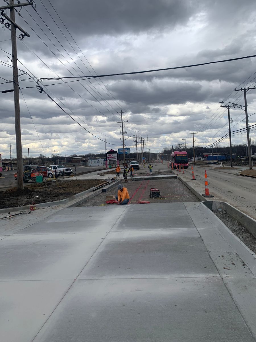 PCC Concrete Pave for Project X Construction LLC in Tulsa, OK