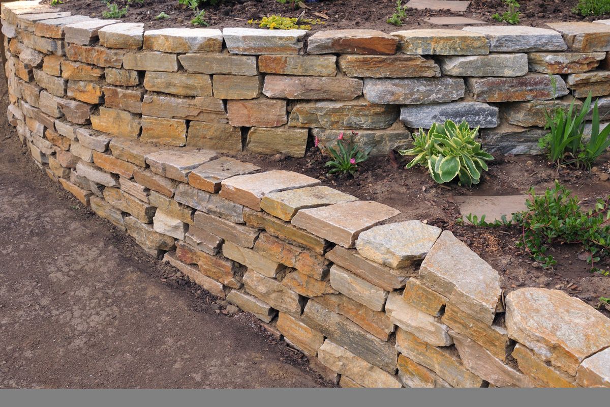 Retaining Wall Construction for FS Construction and Remodeling, LLC. in Denton, TX
