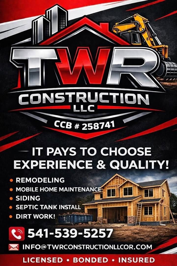 New Construction for TWR CONSTRUCTION LLC in Medford, OR