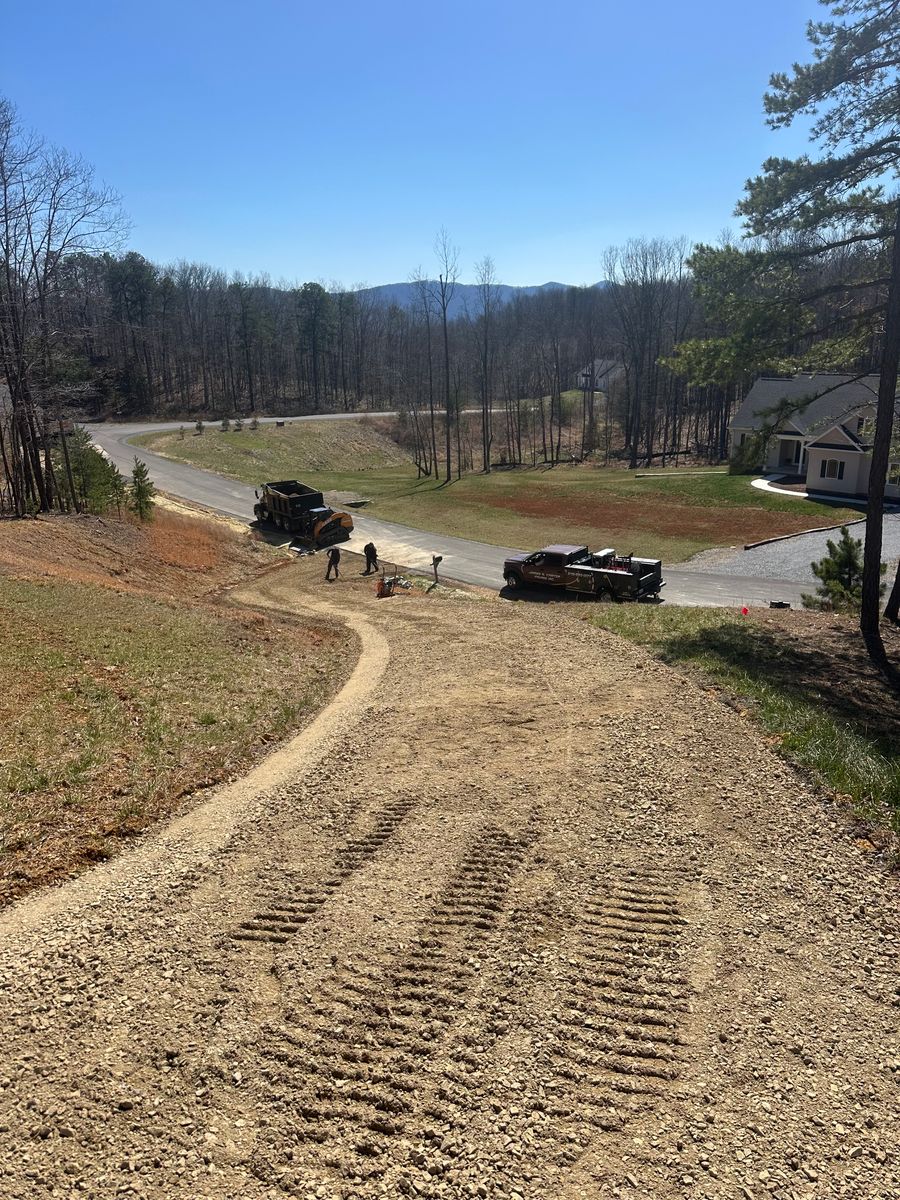 Grading for James R Carter Paving in Roanoke, VA