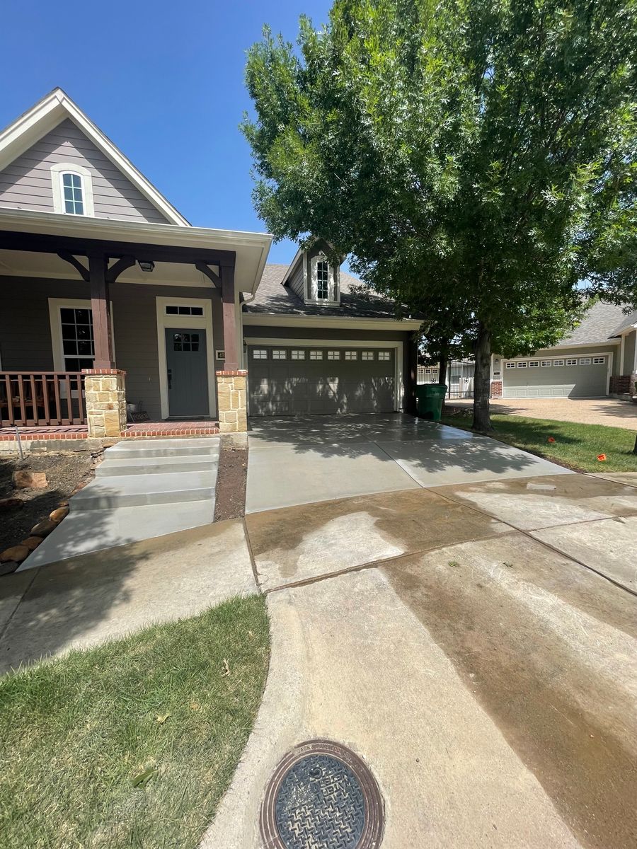 Driveway Design & Build for New Gen Concrete in Keller, TX