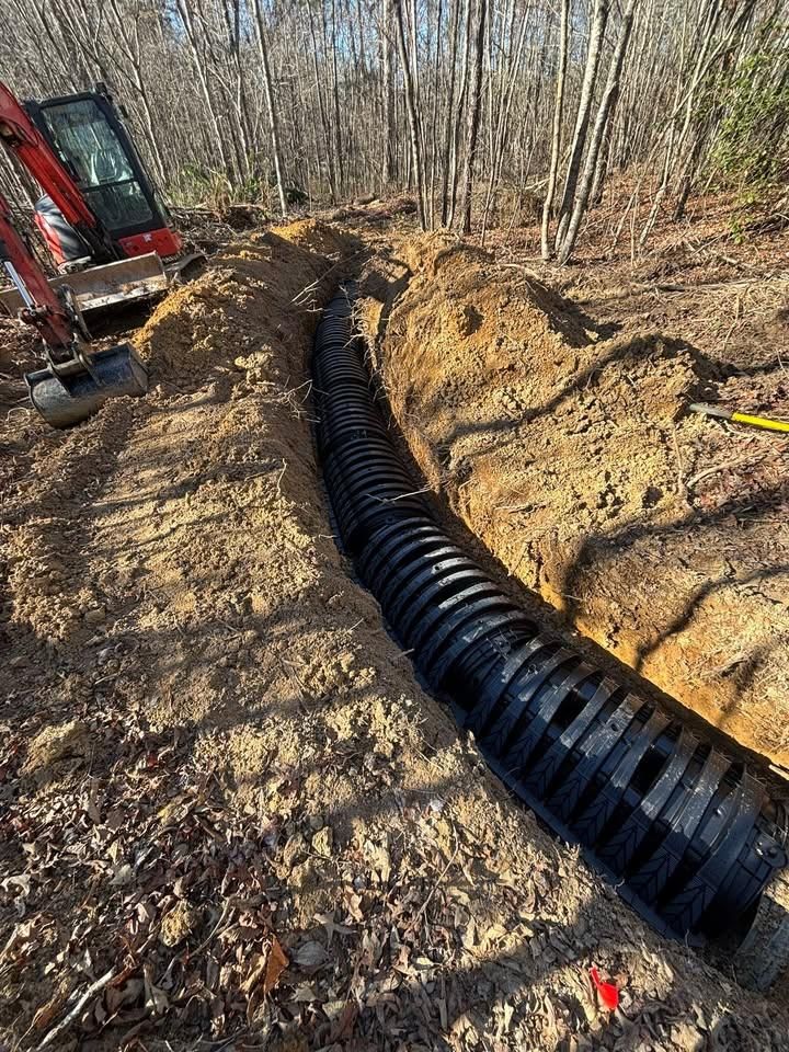 Drainage Installation for TD Dirtworks in Tracy City, TN