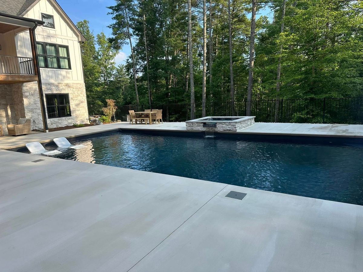 Pool Concrete Work for ZRS Pools and Construction in Granite Falls, NC