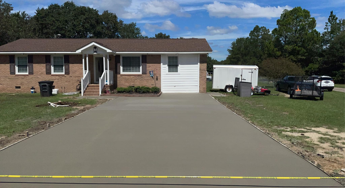 Sidewalk Installation for Palmetto Precision Concrete & More in Bethune, SC