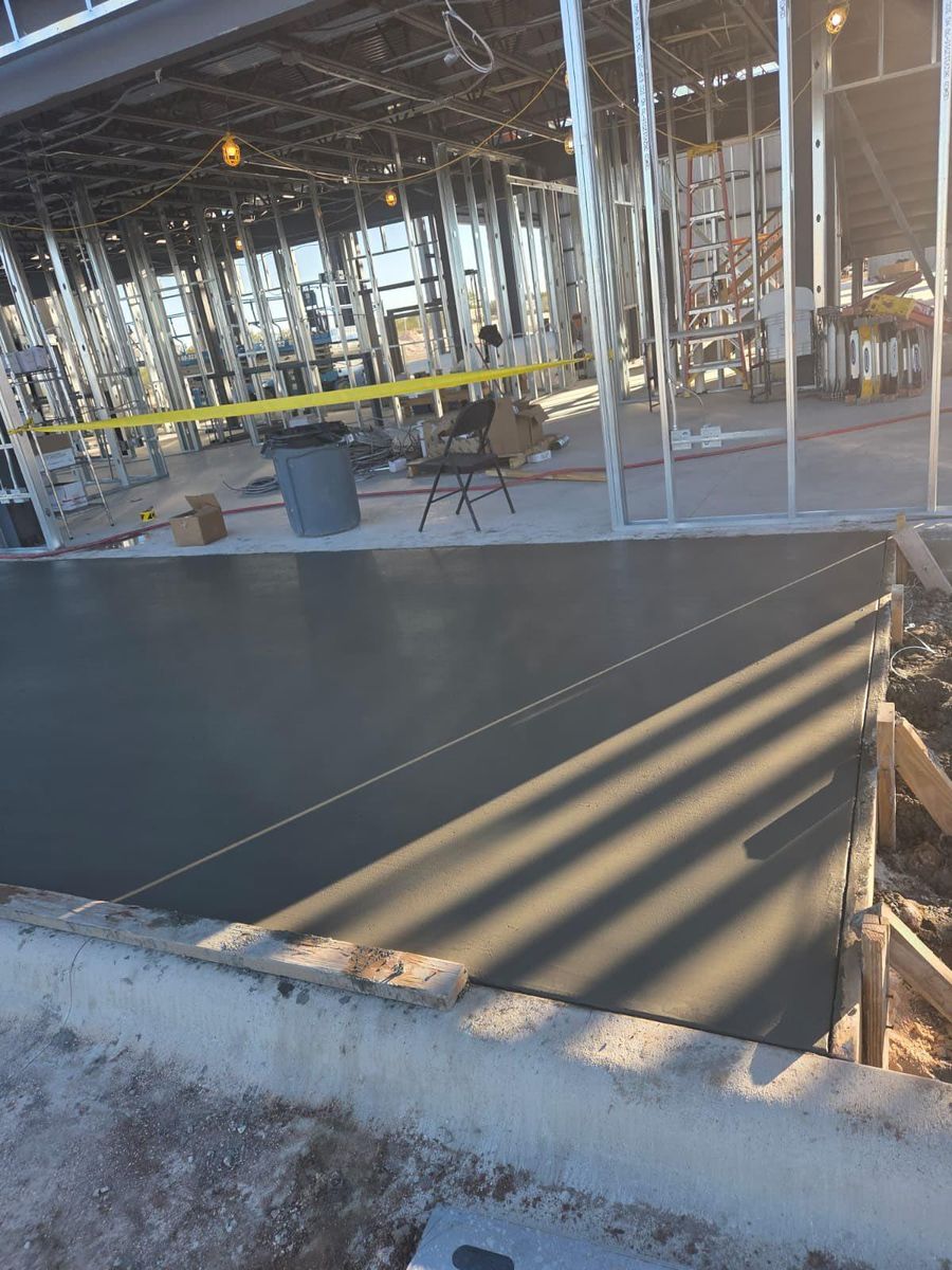 Concrete Slab Construction for BMX Concrete in Bastrop, TX