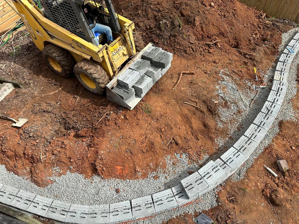 Retaining Walls for Solid Rock Contracting LLC in Rock Hill, South Carolina