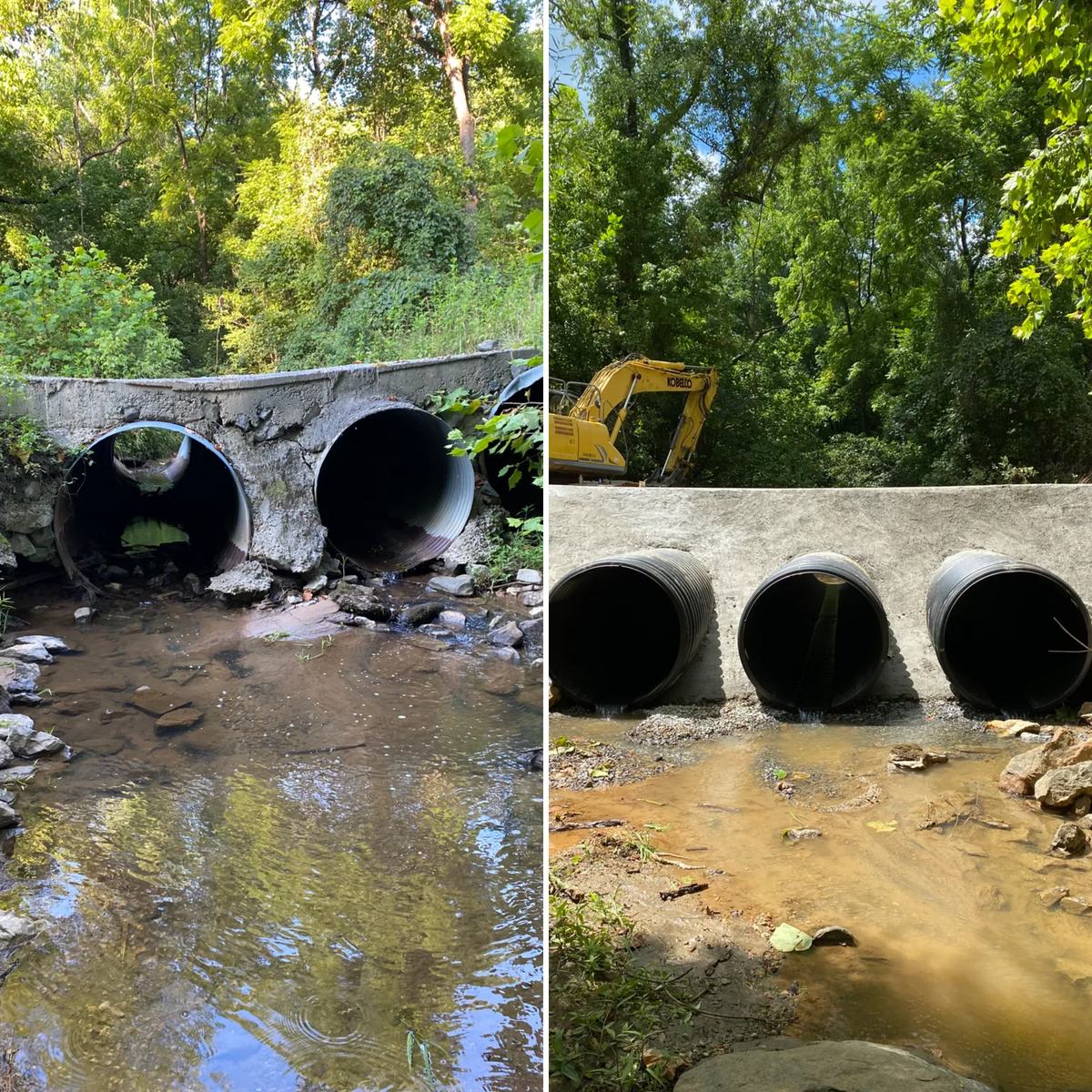 Road work for Lanier Excavating LLC in Bedford County, VA