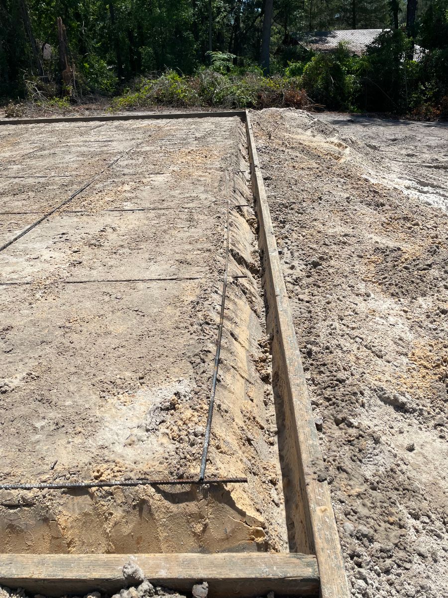 Concrete Slab Construction for Cameron Enterprises in Live Oak, FL