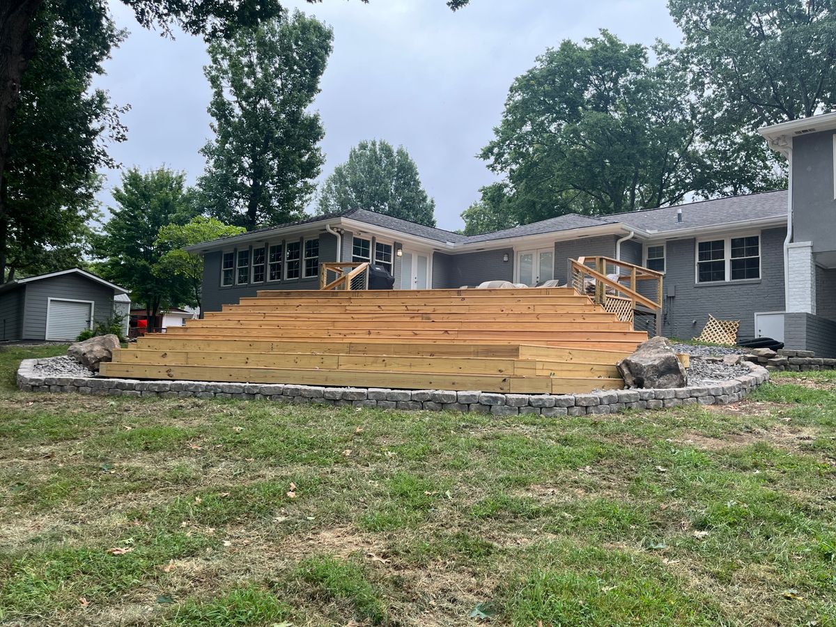 Deck, Patio and Gazebo installation for Barrett Home Services in Hendersonville, TN