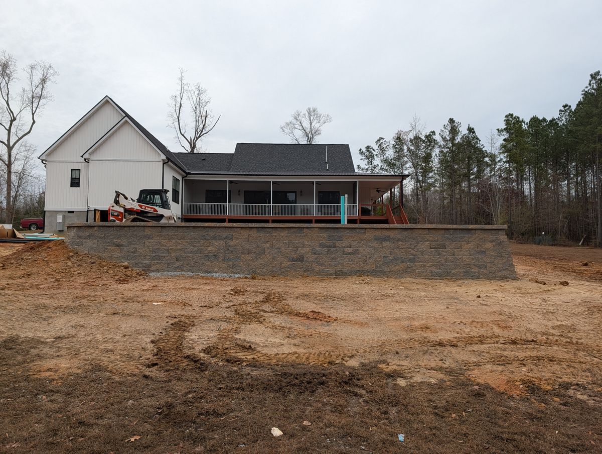Retaining Wall Construction for Cody’s Lawn & Landscape in Greer, SC