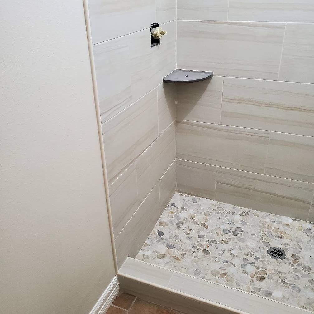 Bathroom Remodel for D&J Custom Floors in Nederland, TX