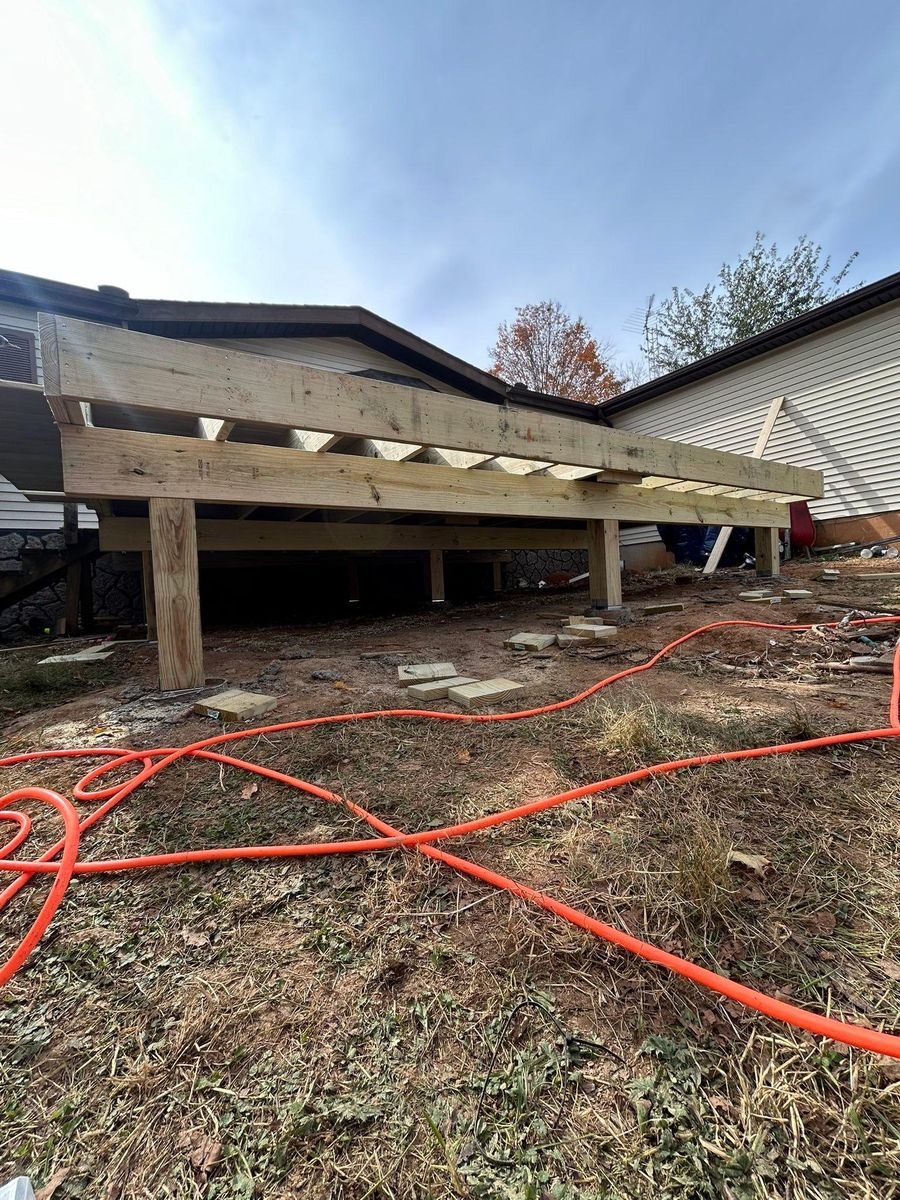 Deck & Patio Installation for E&H Contracting in Staunton, VA