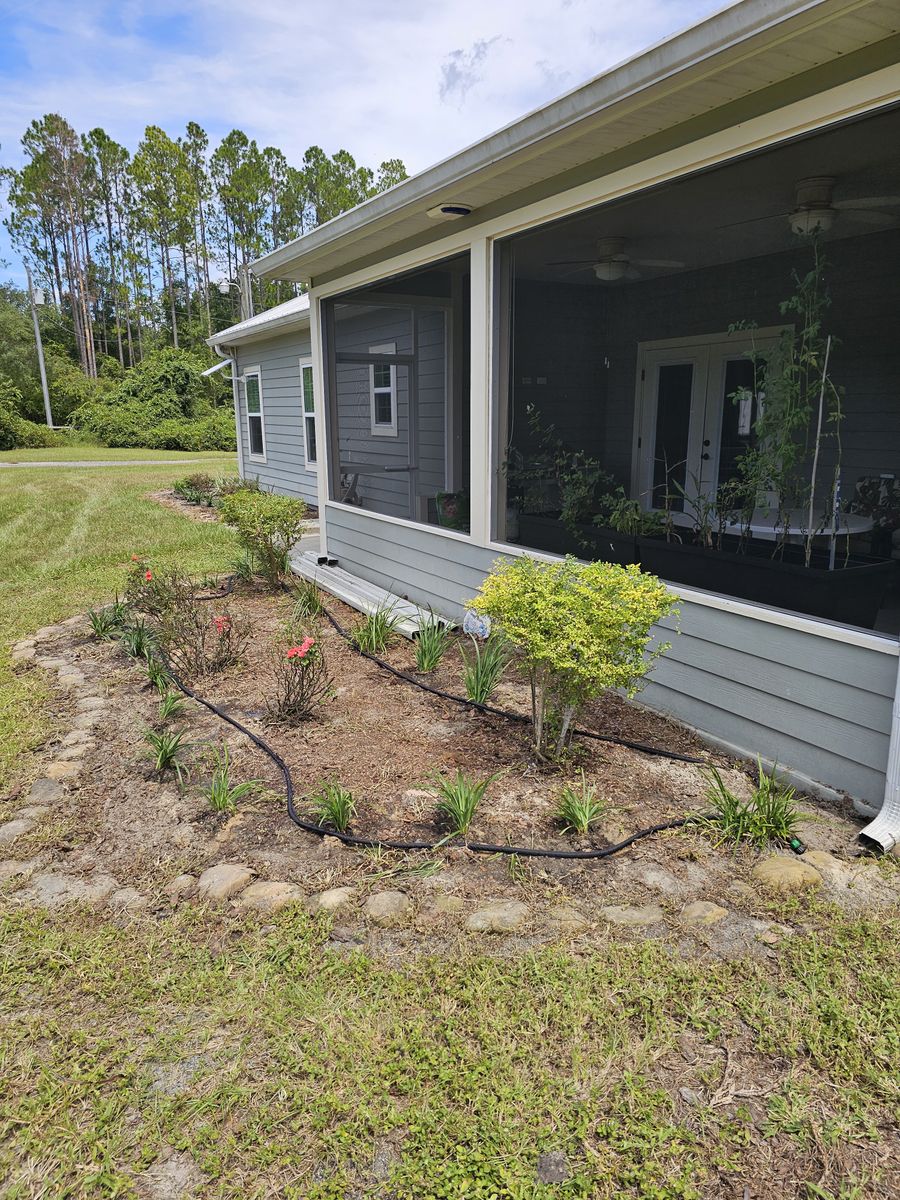 Mulch Installation for Deeper Roots Landscape in High Springs, FL