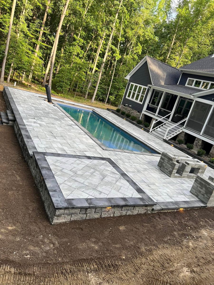 Custom Pool Construction for James River Pools and Spa in Powhatan, VA