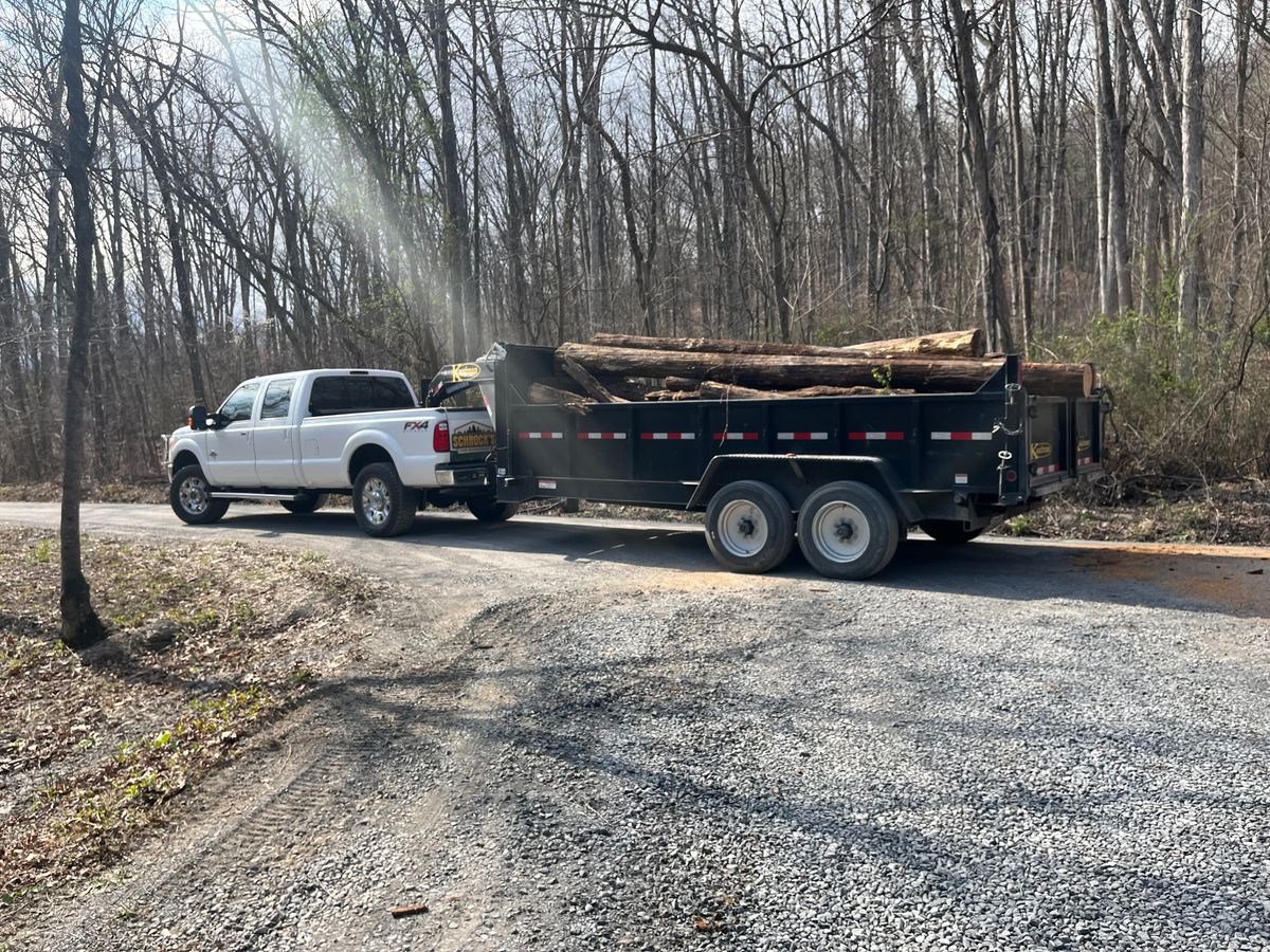 Material Hauling for Schrock’s Land Management in Northern Virginia, Shenandoah Valley, VA